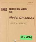 Daihen-Daihen DR Series, Robot instructions Teaching Functions Manual 1998-DR-DR Series-03